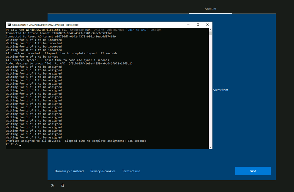 Automating the Windows Autopilot device hash import and profile assignment&nbsp;process