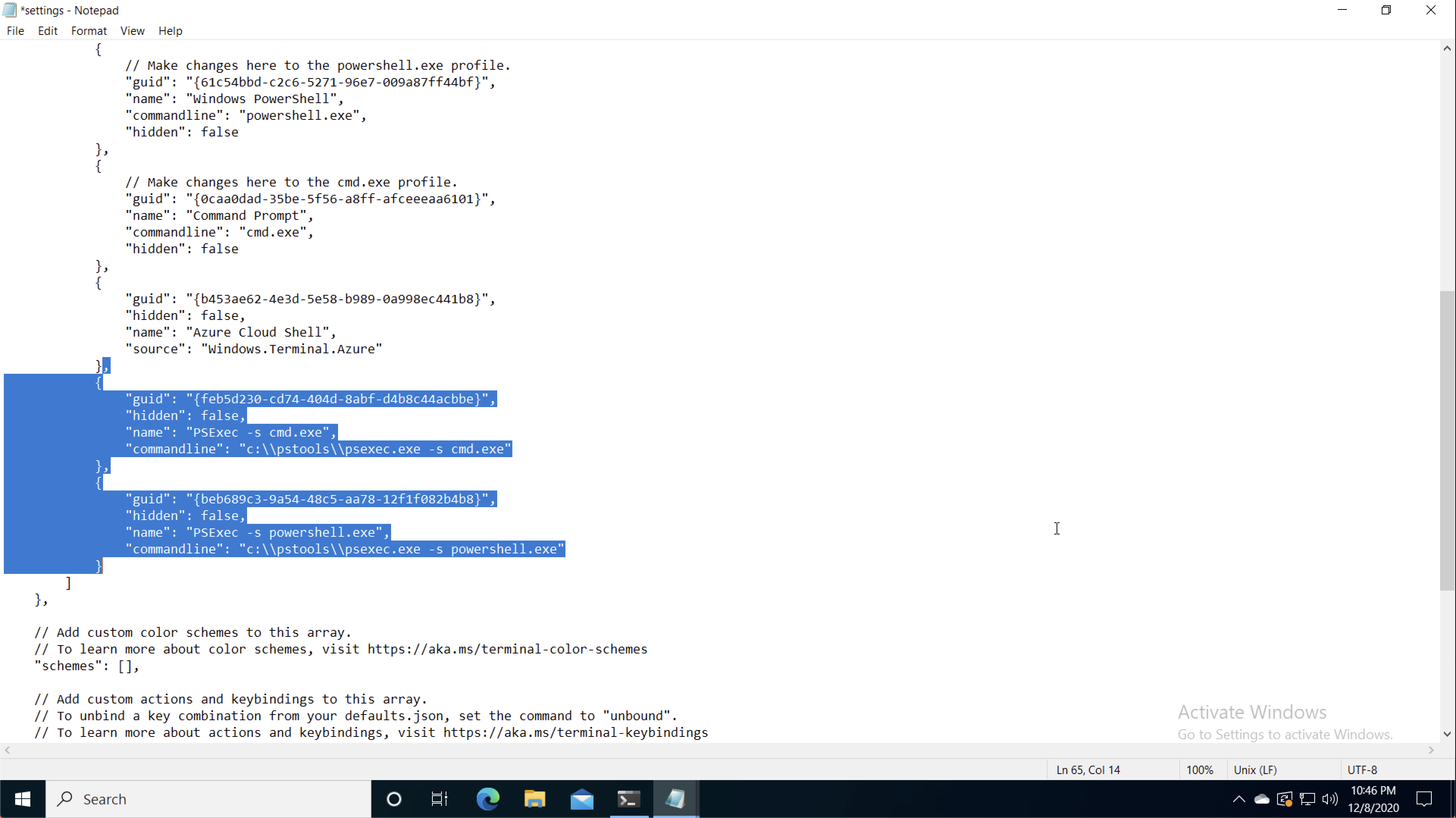Using PSExec with Windows Terminal – Out of Office Hours