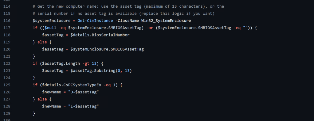 Renaming Autopilot-deployed devices