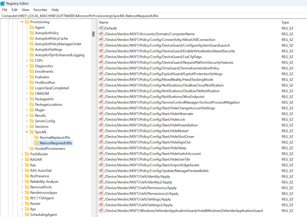 “Required” reboots and the Enrollment Status Page
