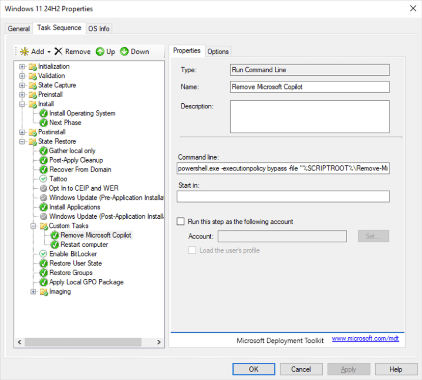 Capturing a Windows 11 image with MDT – Out of Office Hours